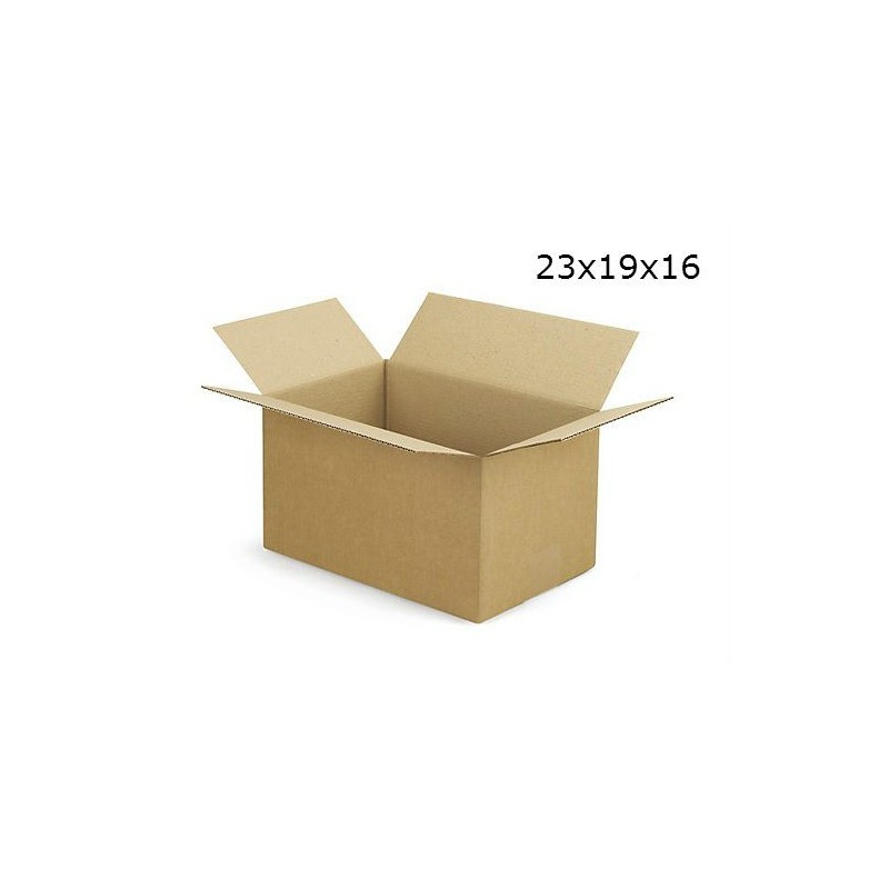 SCATOLA CARTONE 1 ONDA CM 23x20x15