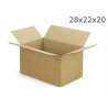 SCATOLA CARTONE 1 ONDA CM 28x22x20
