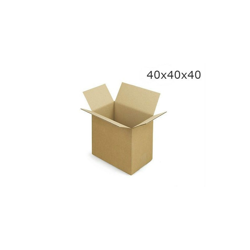SCATOLA CARTONE 2 ONDE CM 40x40x40