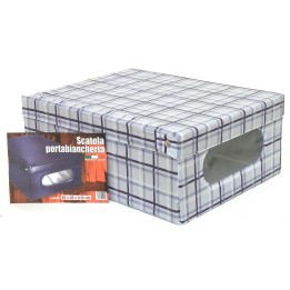 SCATOLA PORTABIANCHERIA CM 50x40x25