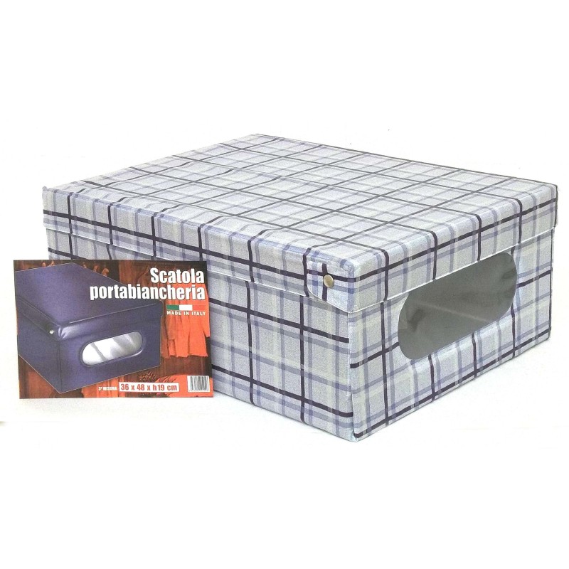 SCATOLA PORTABIANCHERIA CM 50x40x25