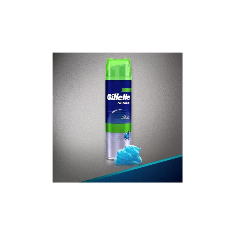 SCHIUMA DA BARBA GILLETTE GEL 200 ml PELLI SENSIBILI