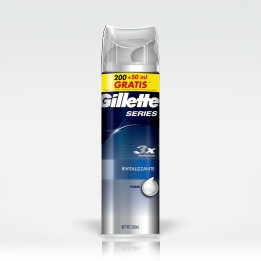 SCHIUMA DA BARBA GILLETTE GEL 200+50 ml RIVITALIZZANTE
